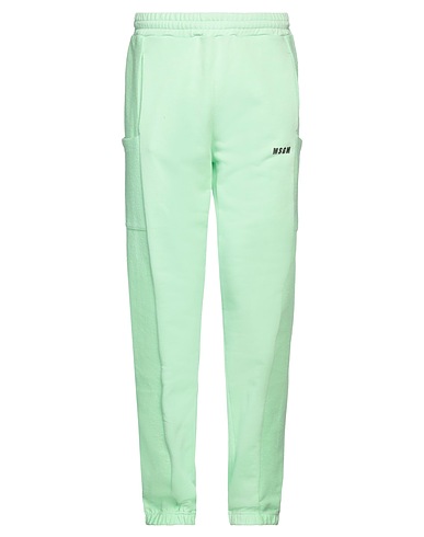 MSGM Pantalone Verde chiaro 100% Cotone organico