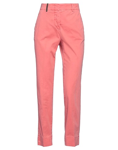 PESERICO Casual pants Coral 98% Cotton, 2% Elastane