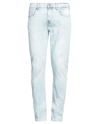 7 FOR ALL MANKIND Denim pants Blue 92% Cotton, 6% Elastomultiester, 2% Elastane