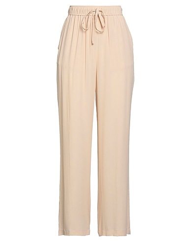 SEVENTY VENEZIA Casual pants Beige 65% Acetate, 35% Silk