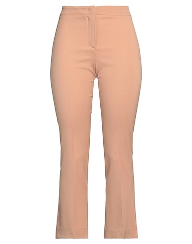 QL2  QUELLEDUE Casual pants Camel 98% Virgin Wool, 2% Elastane