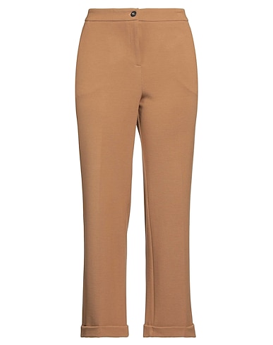 VIA MASINI 80 Casual trouser Light brown 76% Viscose, 22% Polyamide, 2% Elastane