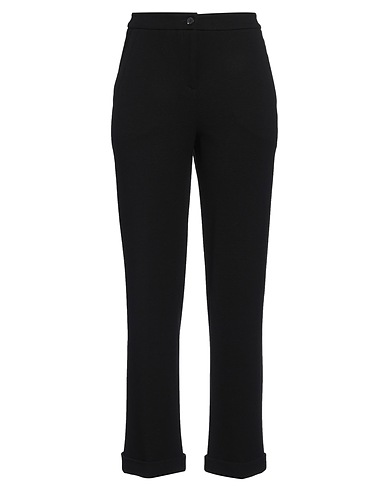 VIA MASINI 80 Pantalon Noir 76% Viscose, 22% Polyamide, 2% Élasthanne