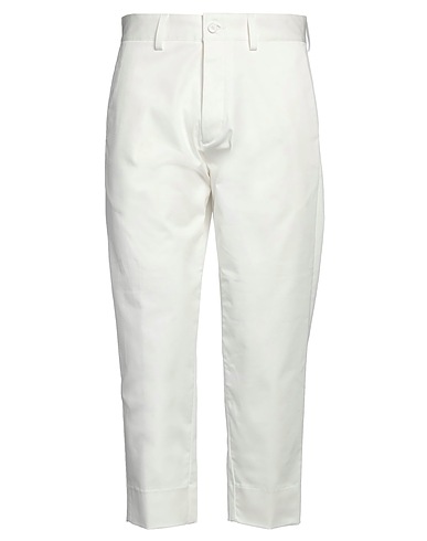 HAIKURE Casual trouser White 98% Cotton, 2% Polyurethane