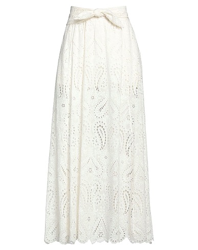 ETRO Long skirt Cream 67% Cotton, 33% Silk