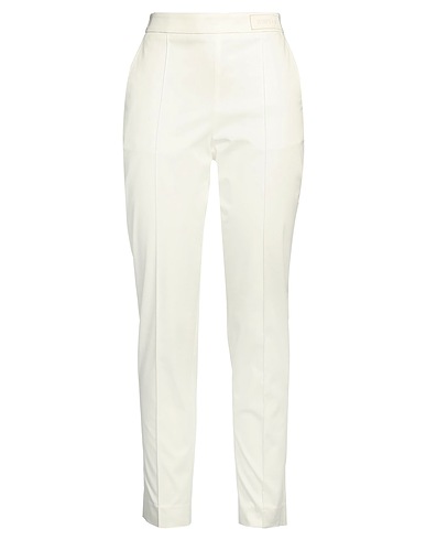 MONCLER Casual trouser White 98% Cotton, 2% Elastane