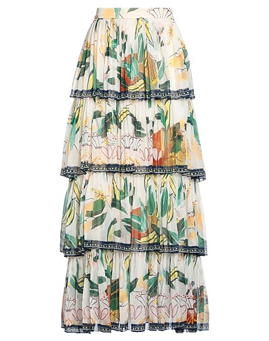 RAQUEL DINIZ Maxi Skirts 100% Silk
