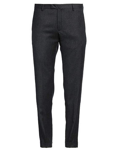 BRIGLIA 1949 Casual pants Charcoal 100% Virgin Wool