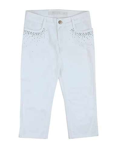 SIVIGLIA Casual trouser White 97% Cotton, 3% Elastane