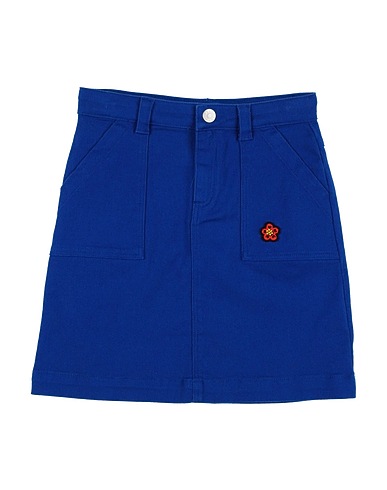 KENZO KIDS Skirt Bright blue 99% Cotton, 1% Elastane