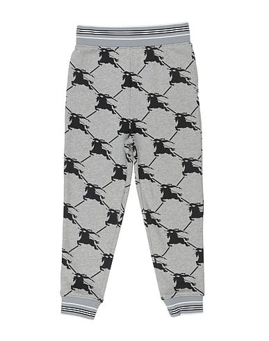 BURBERRY Pantalone Grigio 100% Cotone, Poliammide, Elastan
