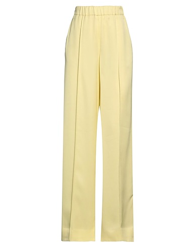 JIL SANDER Pantalone Giallo pastello 100% Viscosa