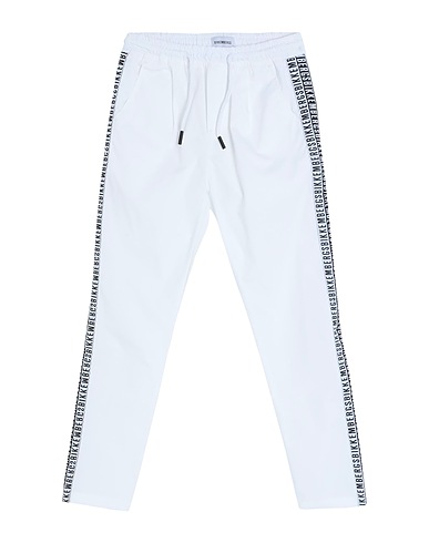 BIKKEMBERGS Casual trouser White 97% Cotton, 3% Elastane