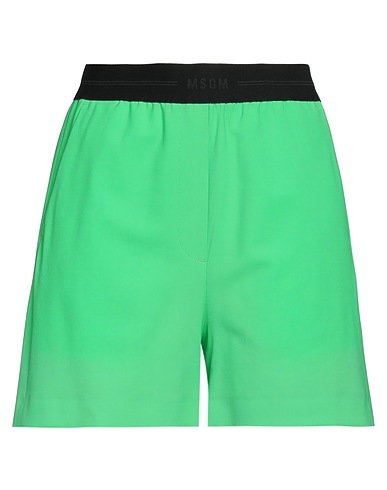 MSGM Shorts & Bermuda Verde chiaro 96% Lana Vergine, 4% Elastan