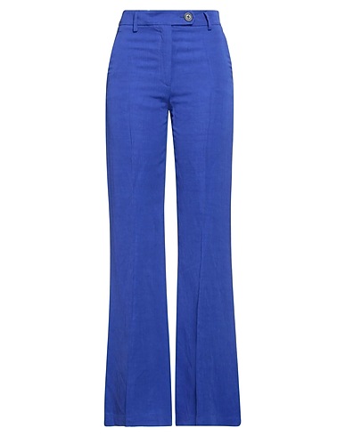 TRUE ROYAL Casual trouser Purple 56% Viscose, 44% Linen