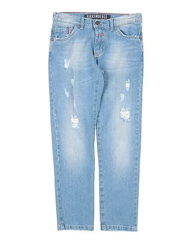 BIKKEMBERGS Denim pants Blue 97% Cotton, 3% Elastane