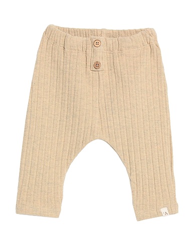 LIL' ATELIER Casual pants Beige 89% Organic cotton, 8% Viscose, 3% Elastane
