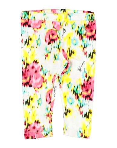 MISS BLUMARINE Leggings Yellow 95% Cotton, 5% Elastane