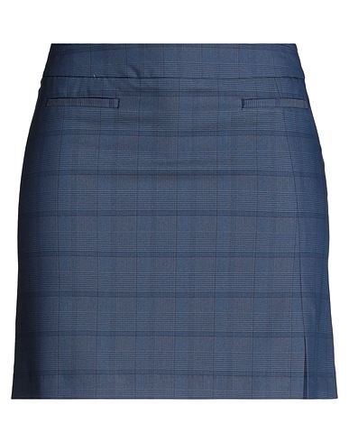 LIVTHELABEL Mini skirt Navy blue 56% Viscose, 41% Polyester, 3% Elastane