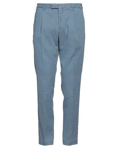 PT Torino チノパンツ ブルーグレー リネン 64% / コットン 34% / ポリウレタン 2%