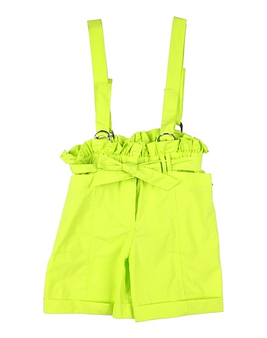 TWINSET Shorts & Bermuda Lime green 96% Cotton, 4% Elastane