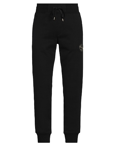VERSACE JEANS COUTURE Casual pants Black 100% Cotton, Elastane