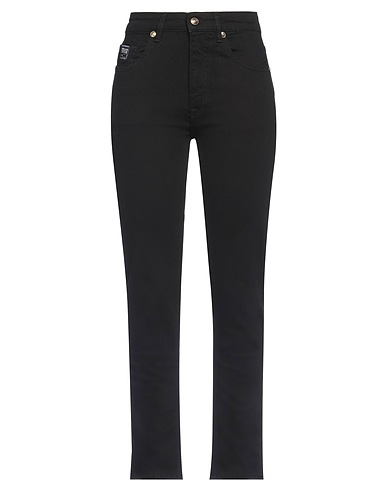 VERSACE JEANS COUTURE Denim trousers Black 98% Cotton, 2% Elastane
