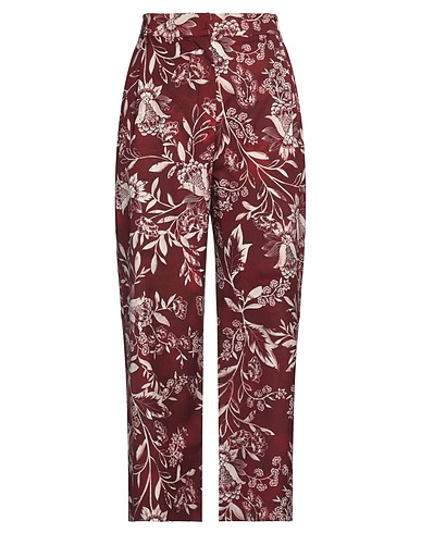 'S MAX MARA Casual pants Burgundy 100% Cotton