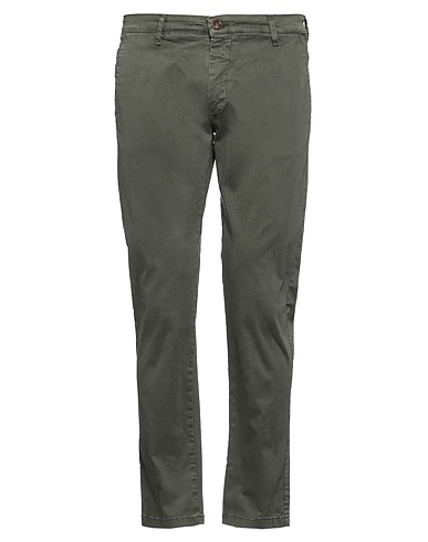 FIFTIETH Chinos Verde militare 97% Cotone, 3% Elastan