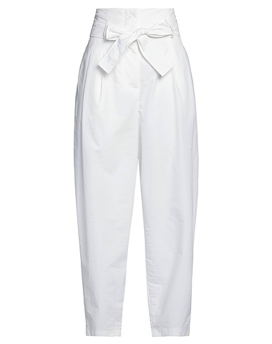 ERIKA CAVALLINI Casual pants White 100% Polyamide