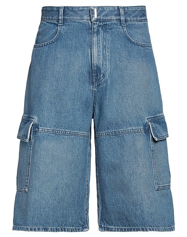 GIVENCHY Shorts Blau 100% Baumwolle, Polyester