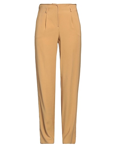 ANNA MOLINARI Casual trouser Camel 90% Viscose, 10% Polyester