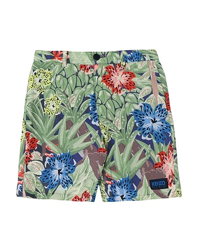 KENZO KIDS Shorts & Bermuda Green 100% Linen