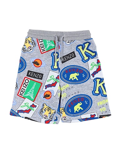 KENZO KIDS Shorts & Bermuda Grey 96% Cotton, 4% Elastane