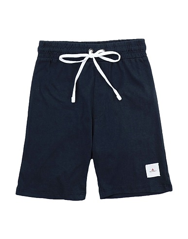 PEUTEREY Shorts & Bermuda Navy blue 100% Cotton