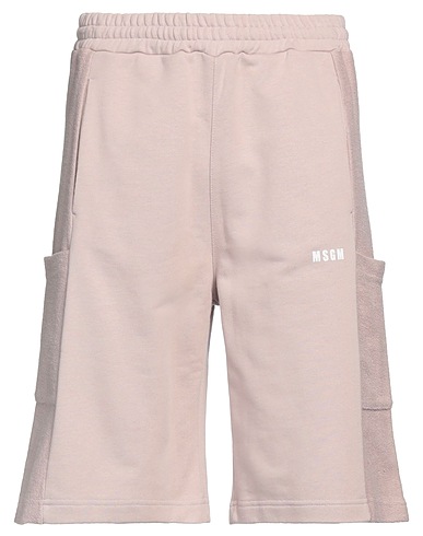 MSGM Shorts & Bermuda Light brown 100% Organic cotton