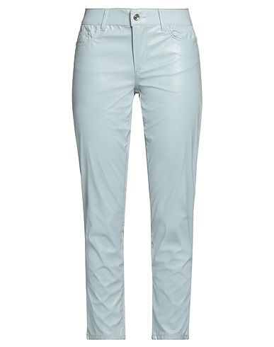 LIU •JO Casual pants Sky blue 100% Polyester, Cotton, Elastane