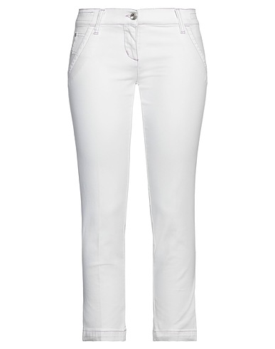 JACOB COHЁN Casual trouser Off white 99% Cotton, 1% Elastane