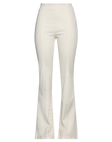 MVP WARDROBE Casual trouser Ivory 98% Cotton, 2% Elastane