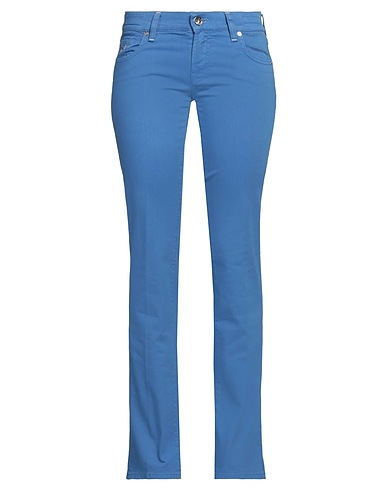 JACOB COHЁN Pantalone Blu chiaro 98% Cotone, 2% Elastan