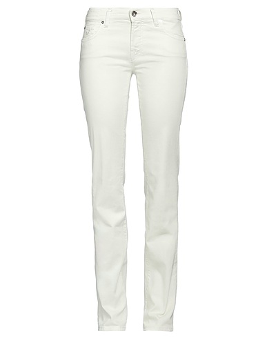 JACOB COHЁN Casual pants Ivory 98% Cotton, 2% Elastane