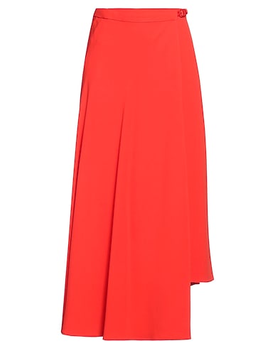 ASPESI Midi skirt Tomato red 77% Acetate, 23% Viscose