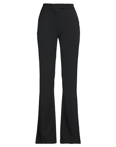 TWINSET Casual trouser Black 94% Polyester, 6% Elastane
