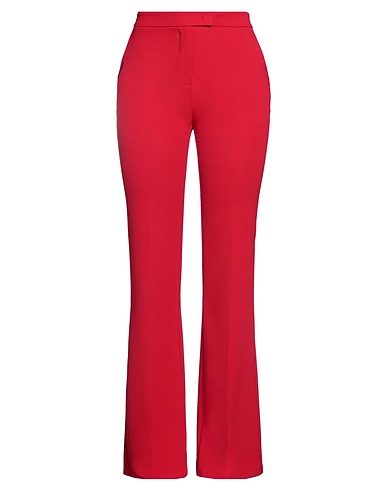 TWINSET Casual trouser Red 94% Polyester, 6% Elastane