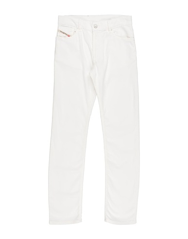 DIESEL Casual trouser White 98% Cotton, 2% Elastane