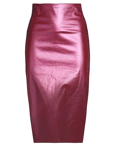 RICK OWENS Denim skirt Fuchsia 91% Cotton, 6% Elastomultiester, 3% Rubber
