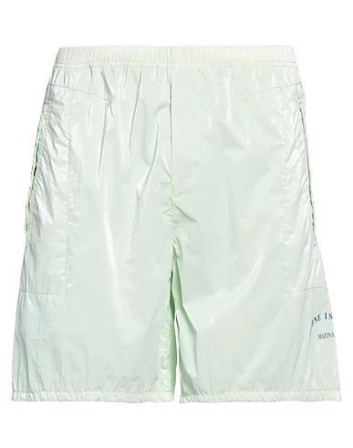STONE ISLAND Shorts & Bermudas Säuregrün 100% Polyamid, Poliurethan-Harz