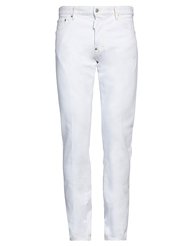 DSQUARED2 Denim pants White 98% Cotton, 2% Elastane