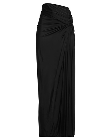 SAINT LAURENT Maxi Skirts Black 100% Viscose