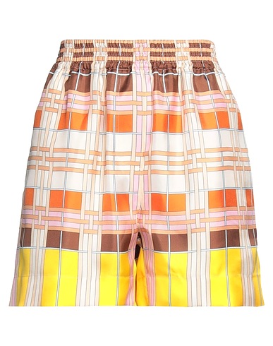 BURBERRY Shorts & Bermuda Orange 100% Silk